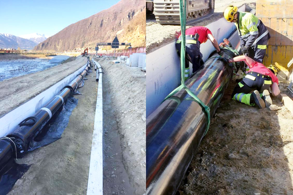 Trinkwasser-Transportleitungen für Bellinzona